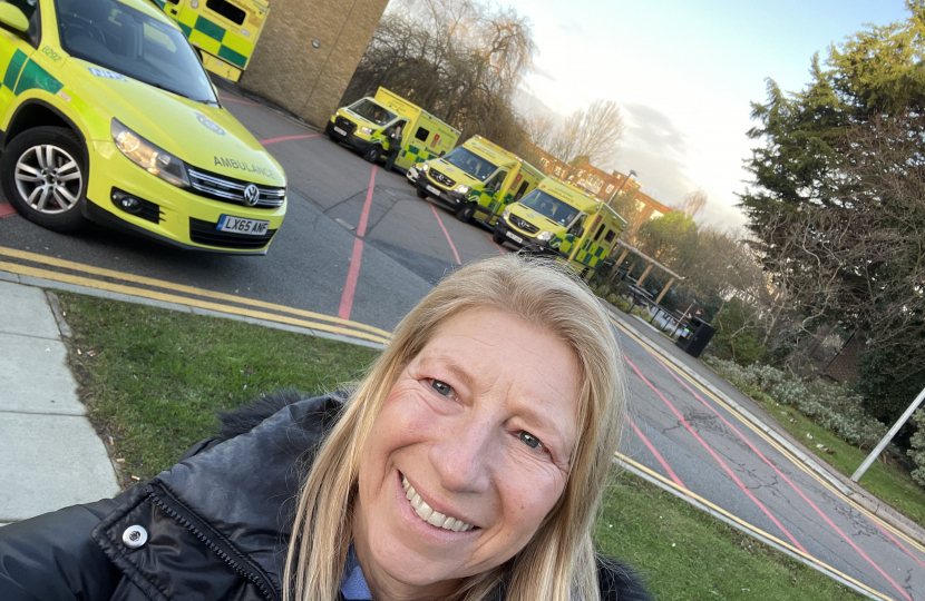 Paramedics on standby during the Junior Doctors Strike 