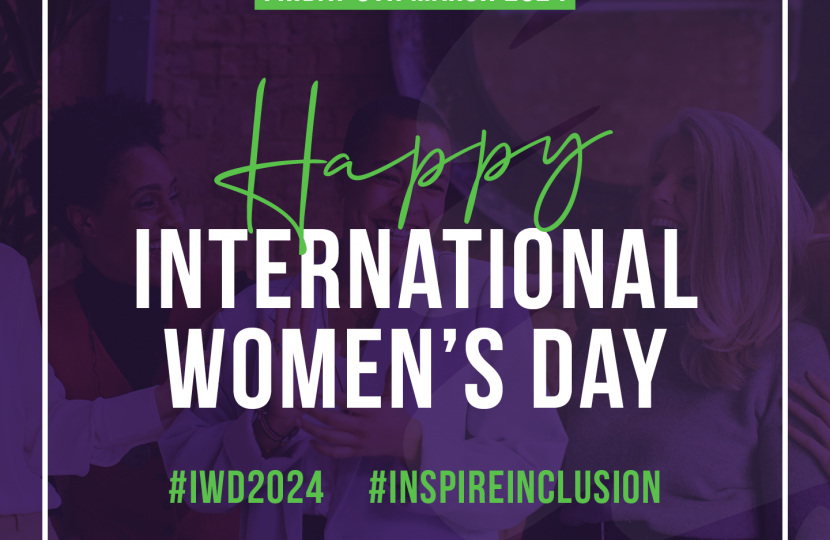 International Women's Day Friday 8th March 