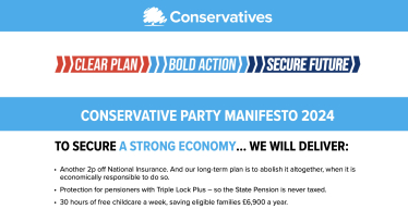 Conservative Manifesto Launch 